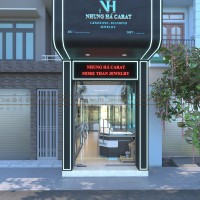 Chỉ với 20 m2 sở hữu thiết kế tiệm vàng Nhung Hà nổi bật và ấn tượng